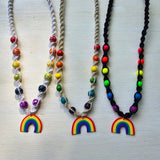 Rainbow & Positivity Hemp Necklaces