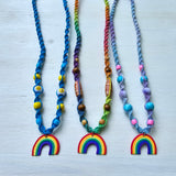 Rainbow & Positivity Hemp Necklaces