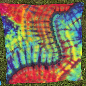 Rainbow Wave 28"x28" Tapestry