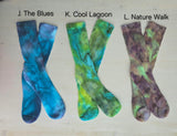 Tie Dye Ice Dyed Socks - Adult Unisex (Multiple Color Options)