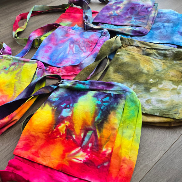 Messenger Bag Purses Ice Dyed - Multiple Color Choices