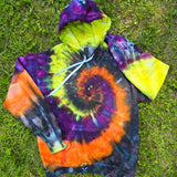 Halloween Spiral Ice Dye Adult (Multiple Shirt Style Options)