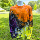 Halloween Crinkle Ice Dye Adult (Multiple Shirt Style Options)