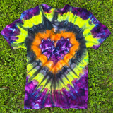 Halloween Heart Ice Dye Adult (Multiple Shirt Style Options)