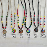 Glass Pendant Hemp Necklaces