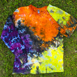 Halloween Crinkle Ice Dye Adult (Multiple Shirt Style Options)