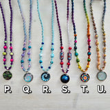 Glass Pendant Hemp Necklaces